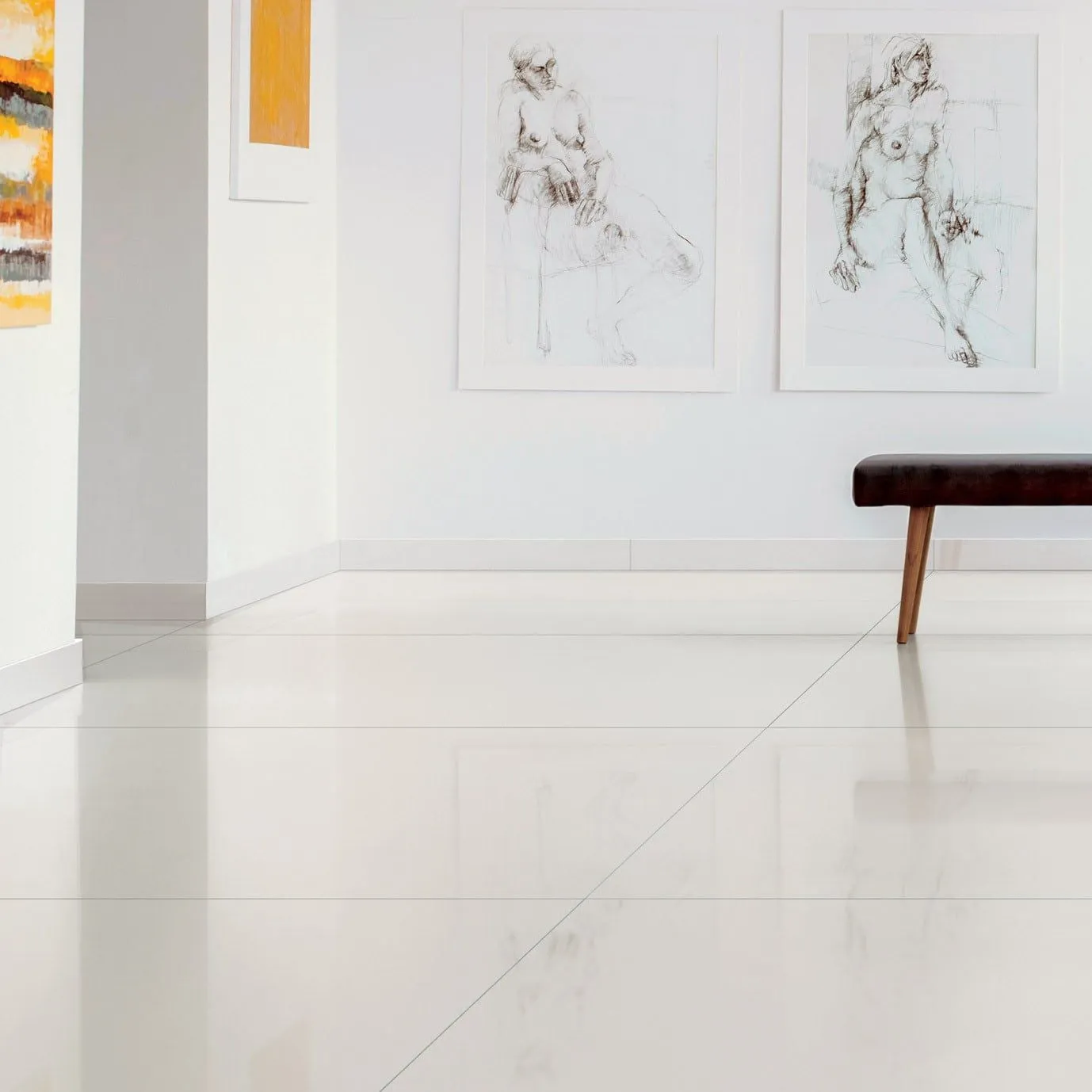 Rondine Tinte Unite White 120x120 cm J91081 
