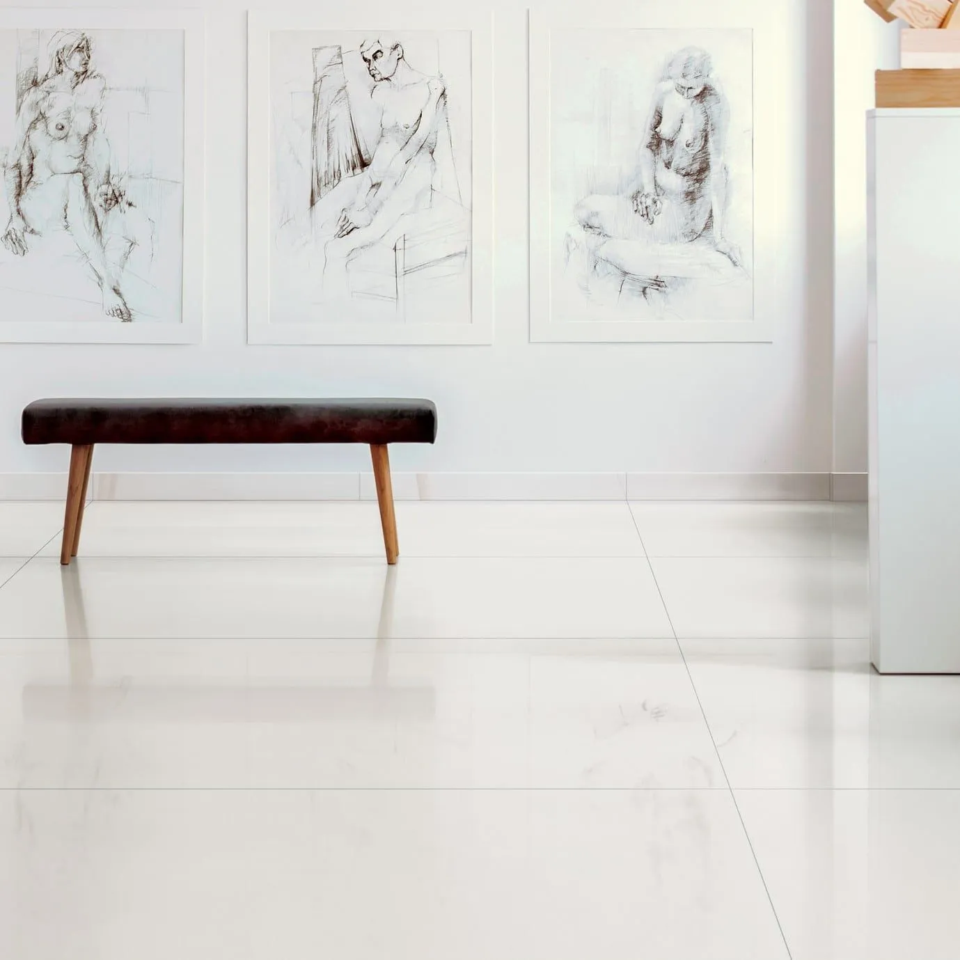 Rondine Tinte Unite White 120x120 cm J91081 